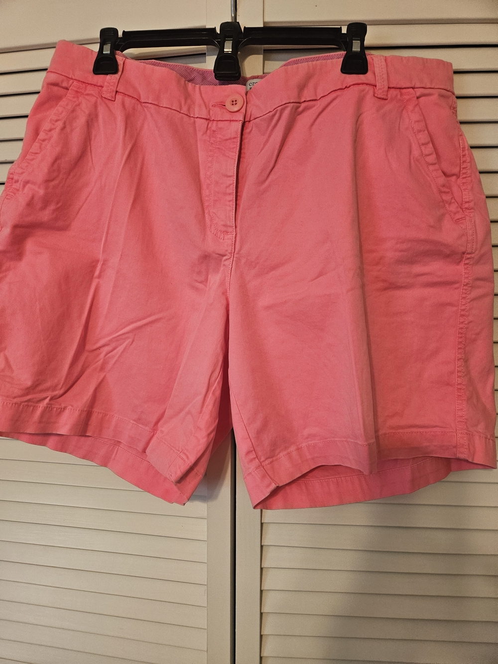 Crown Bright Pink Cotton Bermuda Shorts